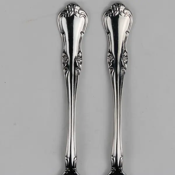 Lot of 2 RSVP RXV14 Salad Forks 18/10 Stainless Glossy Flatware 6.75" Long