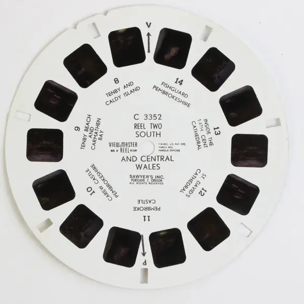 Vintage View Master Single Reel C 3352 South And Central Wales