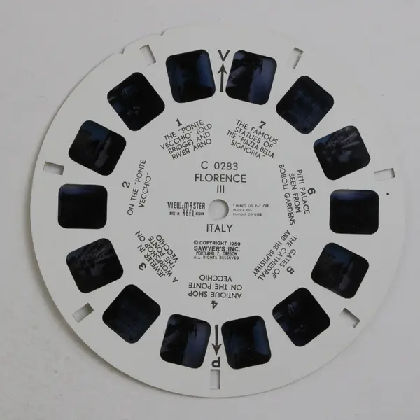 View Master Single Reel C 0283 Florence Italy III 1959