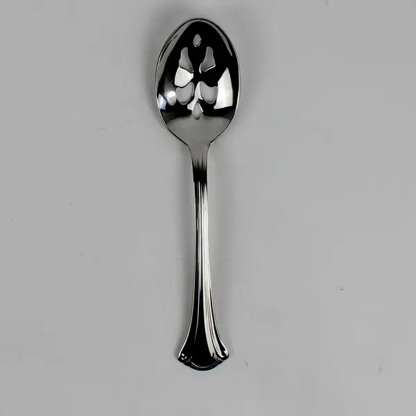 RSVP RXV15 Pierced Serving Spoon Glossy Stainless 18/10 Flatware 8" Long