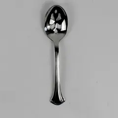 RSVP RXV15 Pierced Serving Spoon Glossy Stainless 18/10 Flatware 8" Long