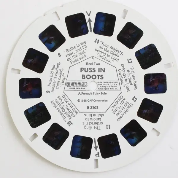 View Master Single Reel B 3202 Puss In Boots Reel Two 1968