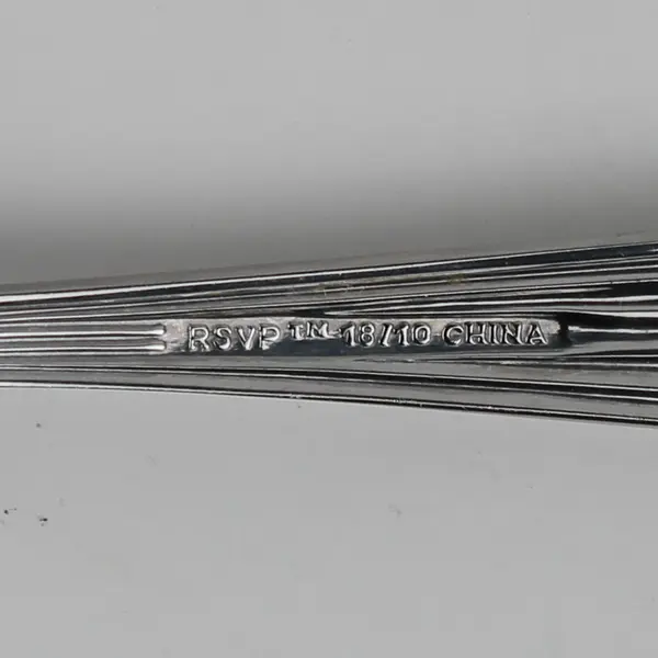 Lot of 4 RSVP Justine  Teaspoon Stainless Flatware 6.25" Long