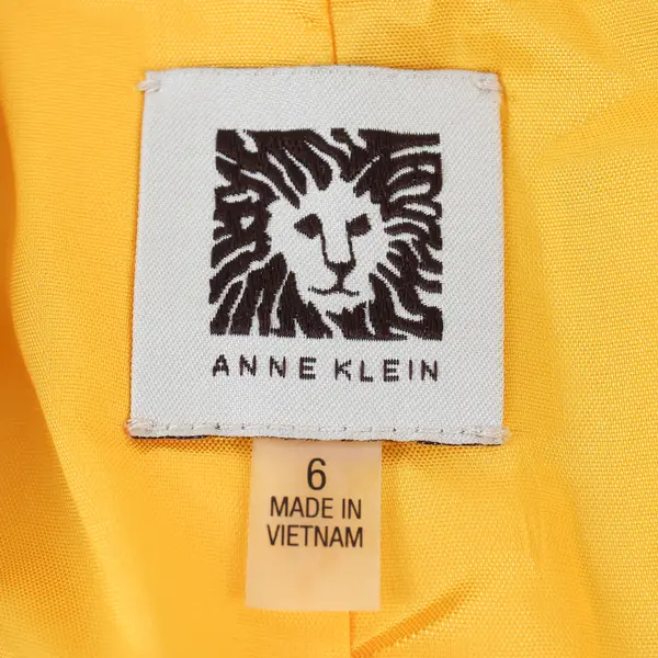 Anne Klein Women's 6 Bright Yellow Single Breasted Blazer Jacket