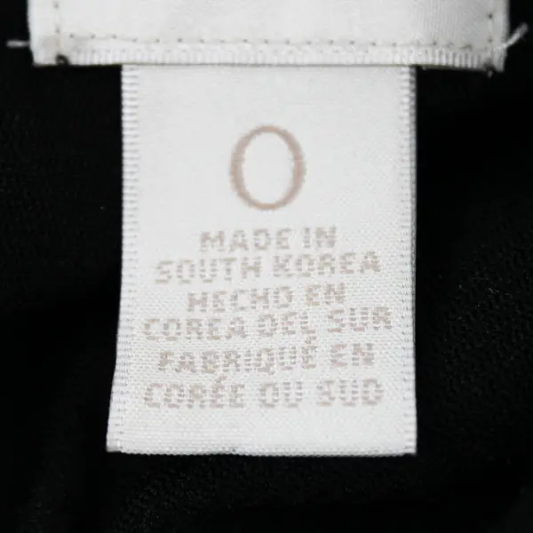 Chico’s Women's 0 Black Semi-Sheer Lace High Neck Long Sleeve Blouse