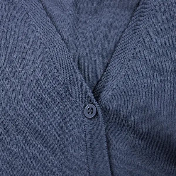 14th & Union Women's L Light Gray Half Sleeve Button Up Cardigan Sweater