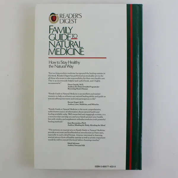 Reader's Digest Family Guide to Natural Medicine 1993 Hardcover Good