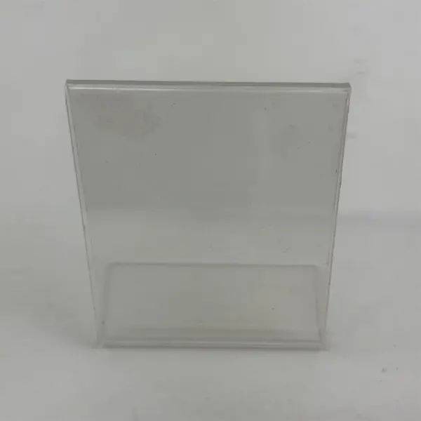 Lot of 4 Clear Plastic Photo or Signs Frames Assorted Sizes & Shapes