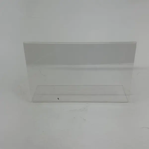 Lot of 4 Clear Plastic Photo or Signs Frames Assorted Sizes & Shapes