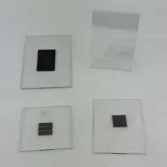 Lot of 4 Clear Plastic Photo or Signs Frames Assorted Sizes & Shapes