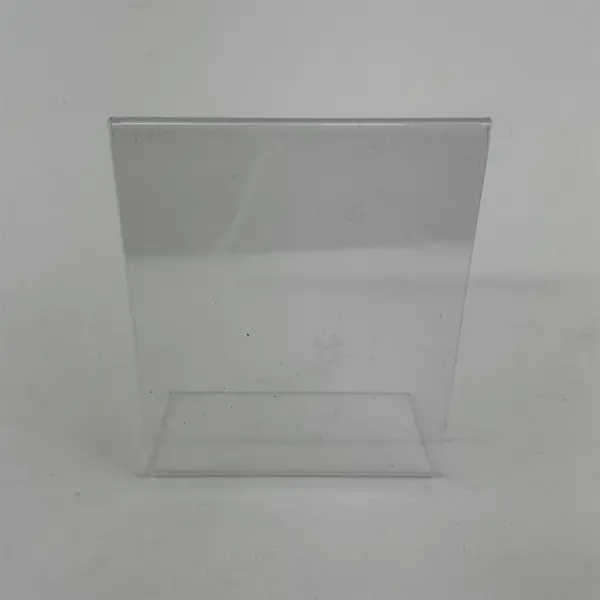 Lot of 4 Clear Plastic Photo or Signs Frames Assorted Sizes & Shapes