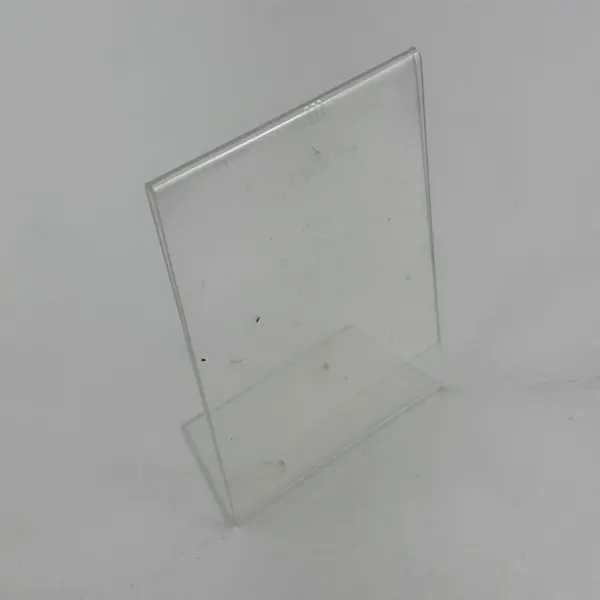 Lot of 4 Clear Plastic Photo or Signs Frames Assorted Sizes & Shapes