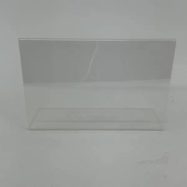 Lot of 4 Clear Plastic Photo or Signs Frames Assorted Sizes & Shapes