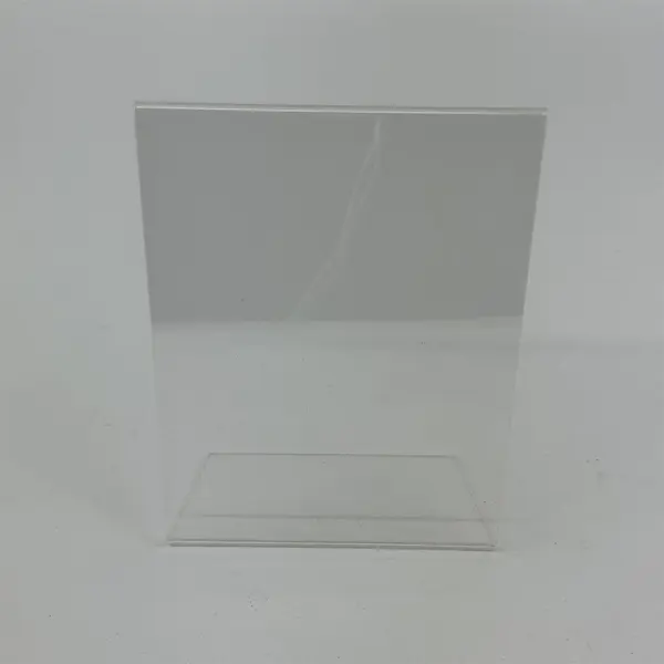 Lot of 4 Clear Plastic Photo or Signs Frames Assorted Sizes & Shapes
