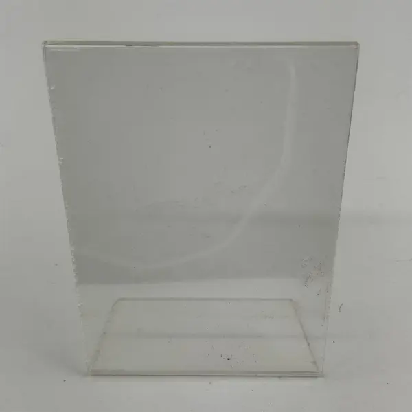 Lot of 5 Clear Plastic Photo or Signs Frames Assorted Sizes & Shapes