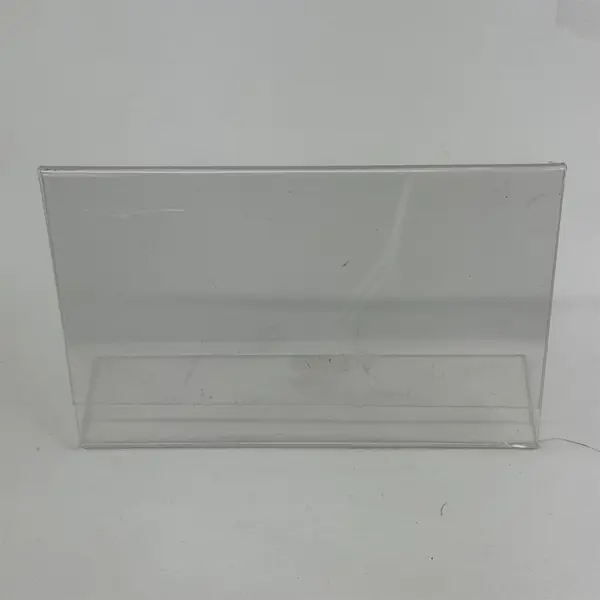 Lot of 5 Clear Plastic Photo or Signs Frames Assorted Sizes & Shapes