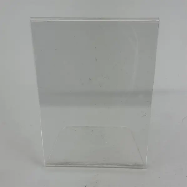 Lot of 5 Clear Plastic Photo or Signs Frames Assorted Sizes & Shapes