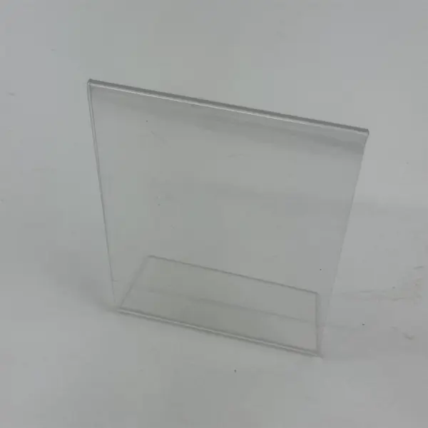 Lot of 4 Clear Plastic Photo or Signs Frames Assorted Sizes & Shapes