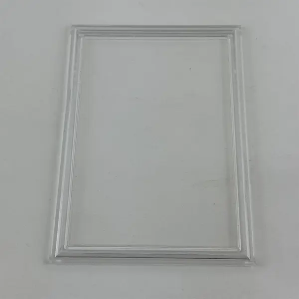 Lot of 4 Clear Plastic Photo or Signs Frames Assorted Sizes & Shapes