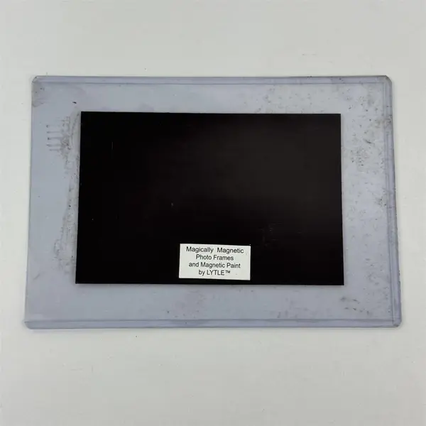 Lot of 4 Clear Plastic Photo or Signs Frames Assorted Sizes & Shapes