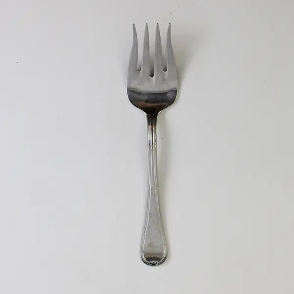 Oneida Crestwood  Cold Meat Serving Fork Stainless Flatware 8.25" Long