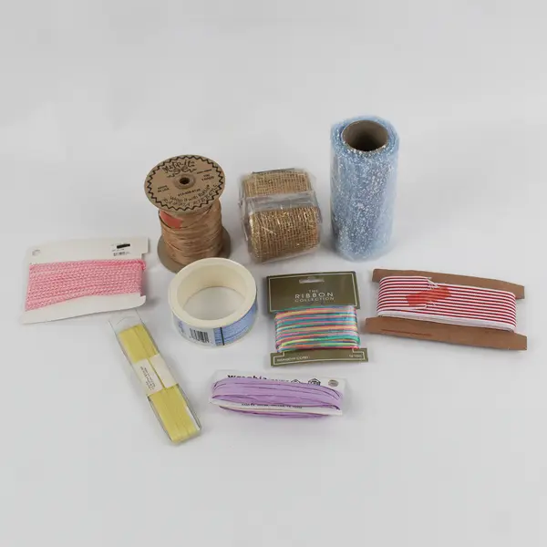 Lot of 9 New Ribbon Rolls Varied Lengths DIY Crafting