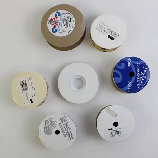 Lot of 7 New Ribbon Rolls Mixed Autumnal Earth Tones