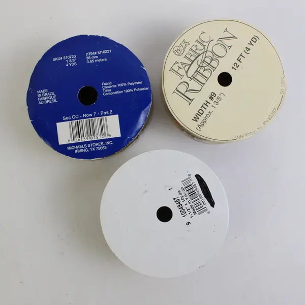 Lot of 7 New Ribbon Rolls Mixed Autumnal Earth Tones