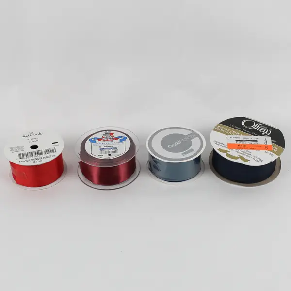 Lot of 15 New Ribbon Rolls Red and Blue DIY Crafting