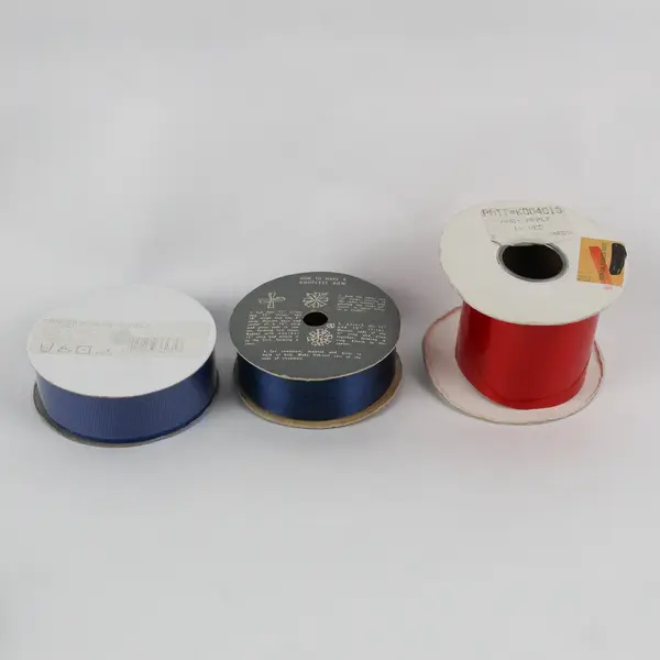 Lot of 15 New Ribbon Rolls Red and Blue DIY Crafting