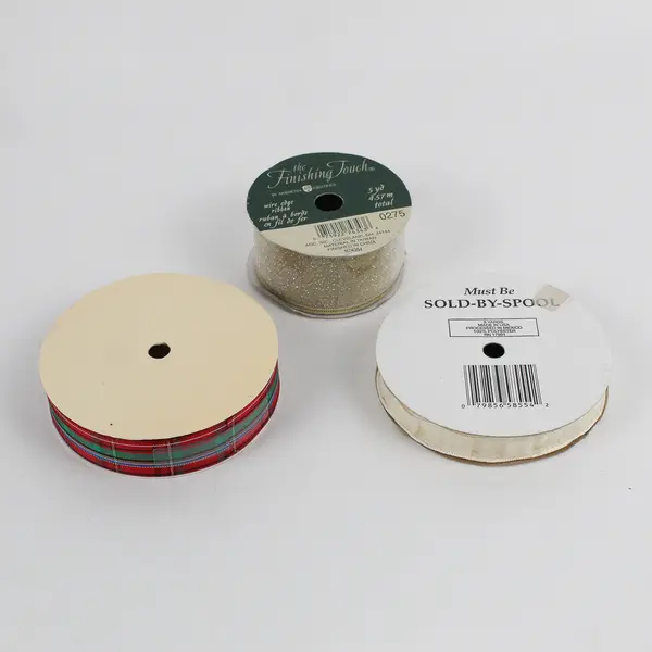Lot of 14 Gift Ribbon Rolls Holiday Christmas Thanksgiving