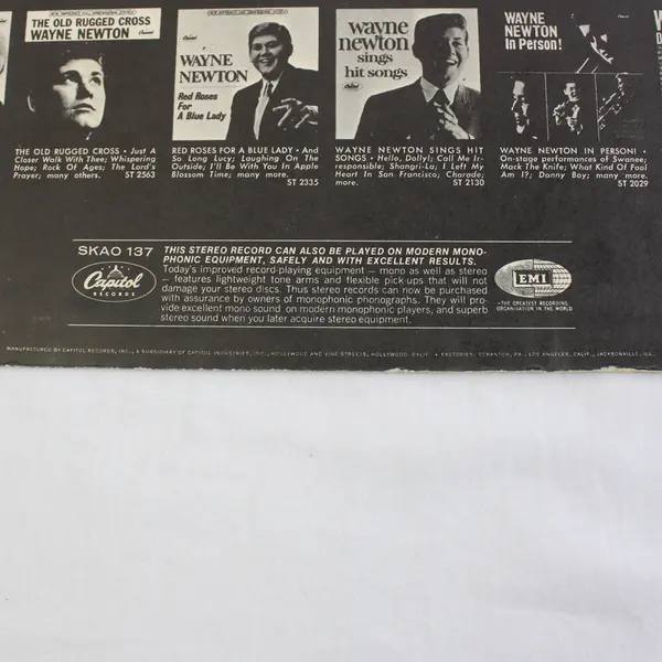 Wayne Newton the Best of Wayne Newton Vol. 2 Vinyl LP Record Album