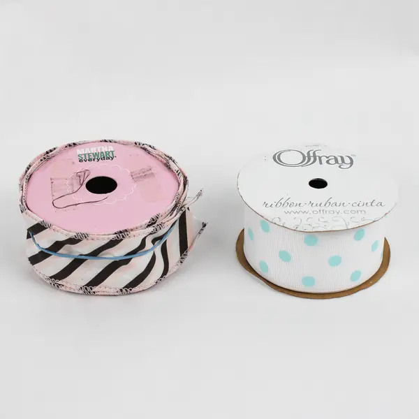 Lot of 14 Fabric Ribbon Rolls Varied Colors Decor Gift Wrapping