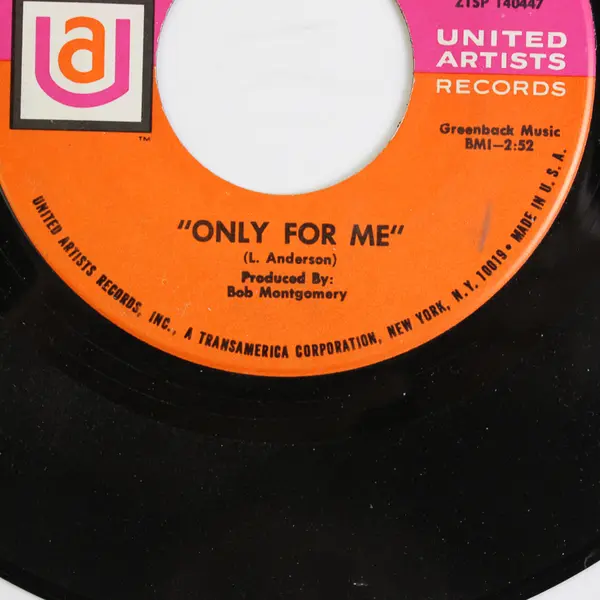 Bobby Lewis Only For Me; From Heaven to Heartache - Vinyl Record 45 RPM 7"