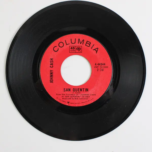 Johnny Cash San Quentin / A Boy Named Sue Single Columbia 4-44944