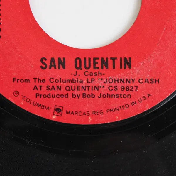 Johnny Cash San Quentin / A Boy Named Sue Single Columbia 4-44944