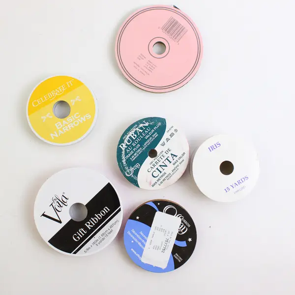 Lot of 23 Fabric Ribbon Rolls Varied Colors Decor Gift Wrapping