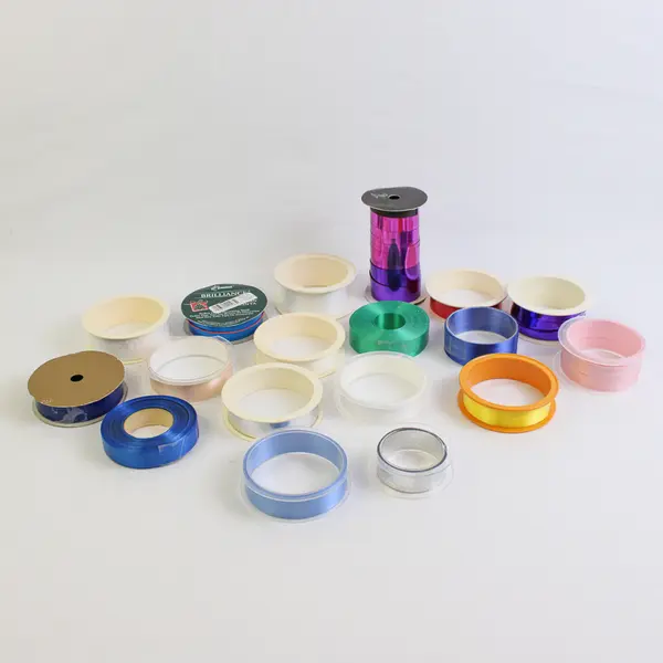Lot of 18 Gift Ribbon Rolls Varied Colors and Materials