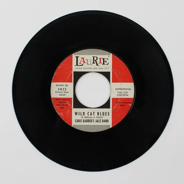 45 Record Chris Barber's Jazz Band Wild Cat Blues/ Petite Fleur