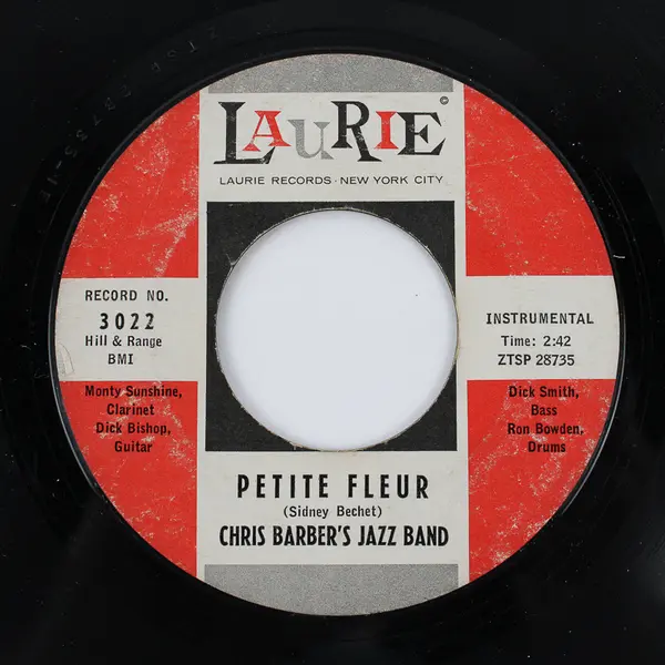 45 Record Chris Barber's Jazz Band Wild Cat Blues/ Petite Fleur