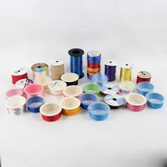 Lot of 29 Curling Ribbon Rolls Varied Colors Decor Gift Wrapping