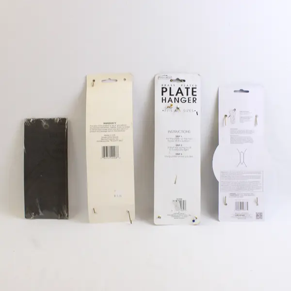 Lot 4 Wire Plate Hangers Assorted Sizes White Holders Plate Sizes 8.5 In Plates