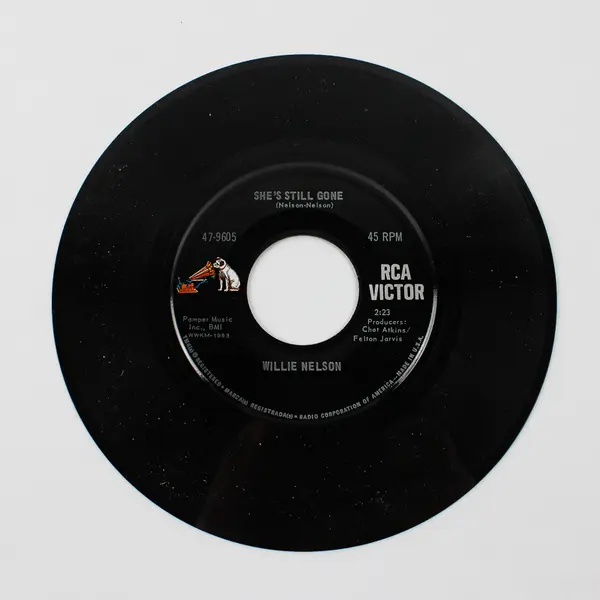Willie Nelson 45 She's Still Gone/Johnny One Time