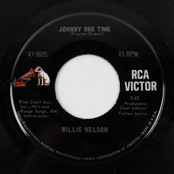 Willie Nelson 45 She's Still Gone/Johnny One Time