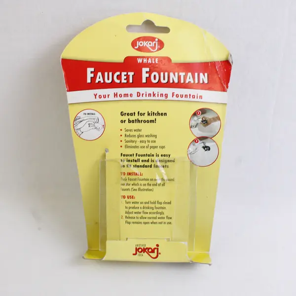 Jokari Faucet Fountain Spouting Whale Fits Most Standard Faucets