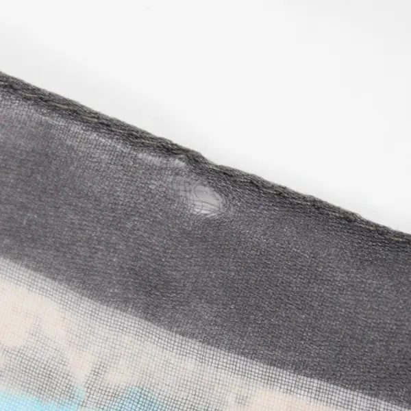 Gray Turquoise and Blue Sheer Abstract Print Square Scarf 30" x 30"