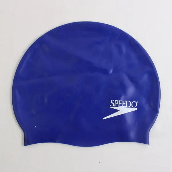 SPEEDO Elastomeric Solid Royal Blue Swim Cap One Size Unisex No Snag Latex Free