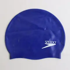 SPEEDO Elastomeric Solid Royal Blue Swim Cap One Size Unisex No Snag Latex Free
