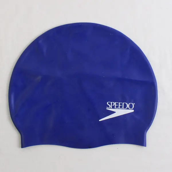 SPEEDO Elastomeric Solid Royal Blue Swim Cap One Size Unisex No Snag Latex Free