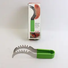Watermelon Slicer Cutter Comfort Silicone Handle Home Stainless Steel Blade